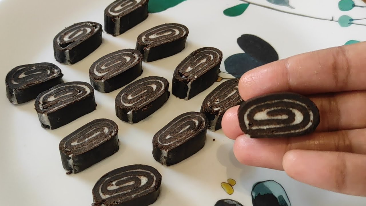 Dark Fantasy Swiss Roll Fireless Recipe only 2 Ingredients