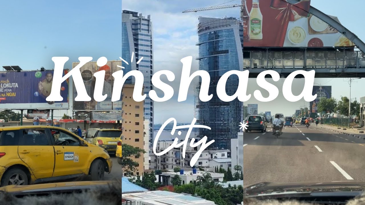 Vlog Ville de Kinshasa City 2025  tour by car. Part 1