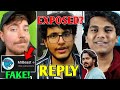 @Triggered Insaan EXPOSED? - REPLY! | YouTubers ANGRY over this... | Fake MrBeast, BeastBoyShub |
