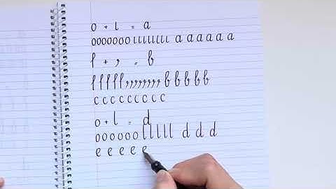 How to write cursive writing abcd.../ Writing skills in English cursive writing