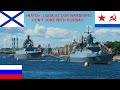 Navy day in Russia! The biggest warship parade in St. Petersburg.