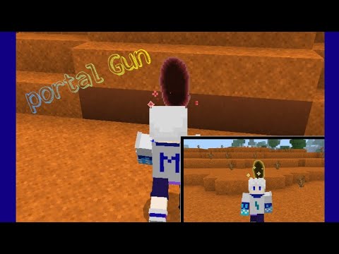 minecraft pe portal Gun mod 1.17 y 1.16.