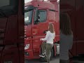 Female Truck Driver Routine #Shorts