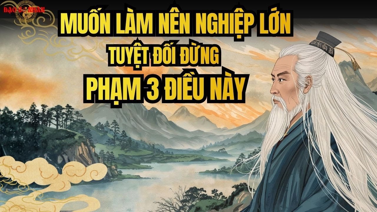 Đàn Ông Muốn Làm Nên Nghiệp Lớn Tuyệt Đối Đừng Phạm 3 Điều Này | Triết lý cổ nhân