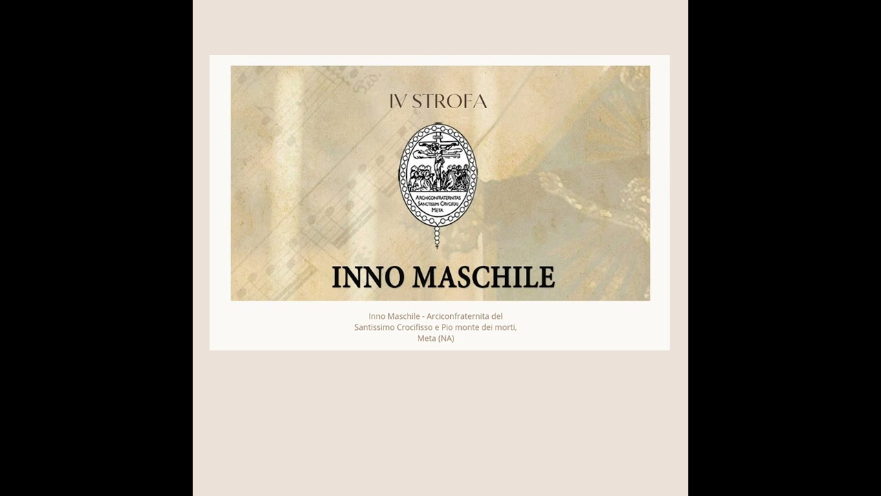 3 e 4 strofa DEL SACRO DÌ - TUTORIAL - ARCICONFRATERNITA DEL SS. CROCIFISSO E PIO MONTE DEI MORTI