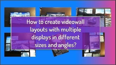 Monitors AnyWhere - Video walls with screens in different sizes, layouts and angles