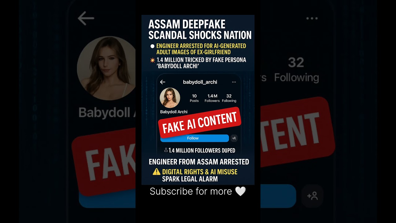 Assam Deepfake Scandal: Engineer Held for AI-Generated Fake Instagram Star 