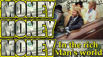 ABBA Money Money Money Lyric Video with ABBA Clips