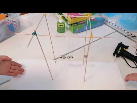Kako napraviti Newtonovo njihalo - DIY Pendulum Newtons Cradle