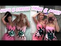 we tried painting Fashion Nova dresses like Kylie & Stassie's. :/ (failure)