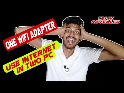 Share Internet in Two Computers Using One Wifi Adapter | Share Internet from PC to PC via Ethernet