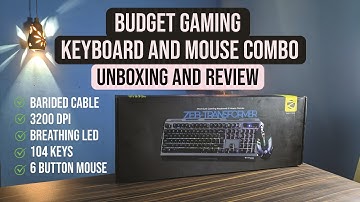 Best gaming keyboard and mouse combo under 1500 |  RGB | (ZEB-transformer) | Unboxing and review