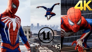 15 Minutes of SPIDER-MAN gameplay in UNREAL ENGINE 5