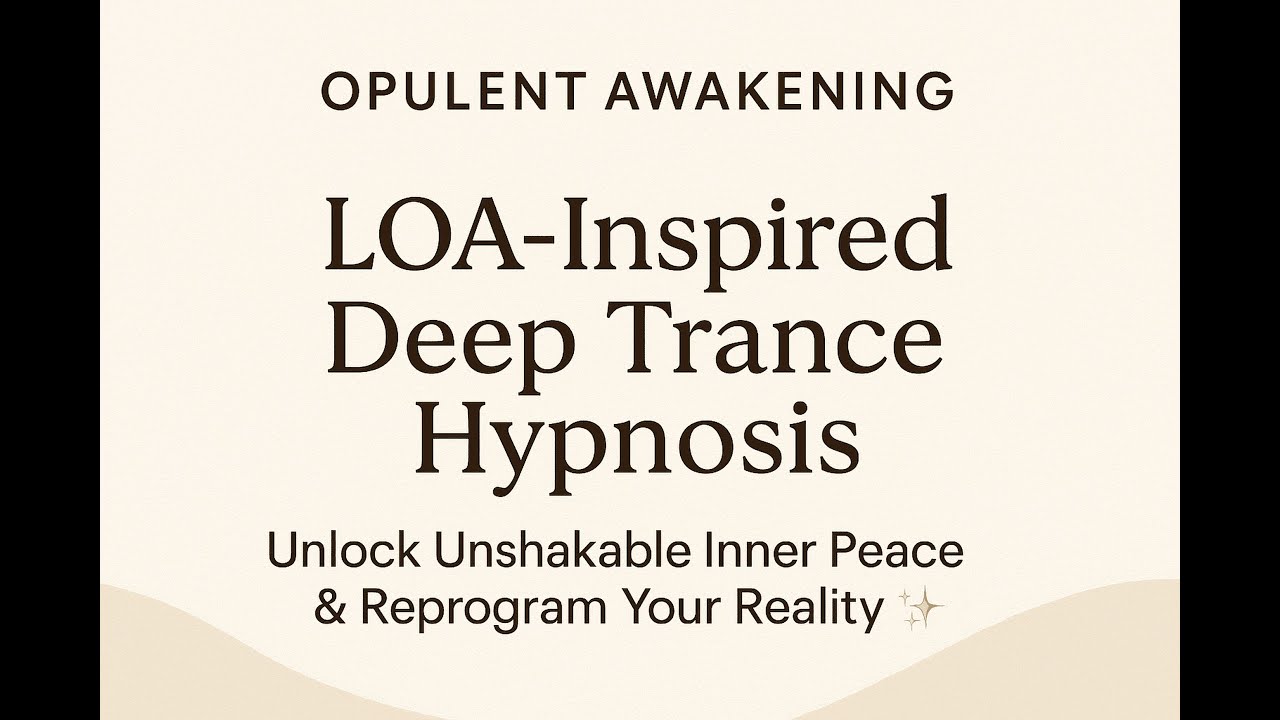 LOA-Inspired Deep Trance Hypnosis | Unlock Unshakable Inner Peace & Reprogram Your Reality ✨