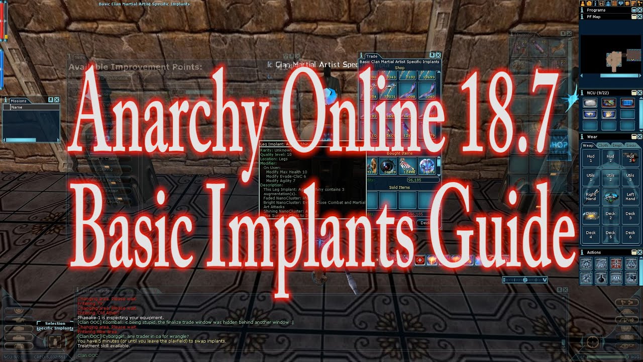 ANARCHY ONLINE  A BASIC IMPLANTS GUIDE (1080p60 Gameplay / Walkthrough)  - YouTube