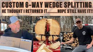 6-WAY WEDGE! Wolfe Ridge 17RS Splitting Firewood! He Thought I Gave His 608 Wedge Back! Nope!