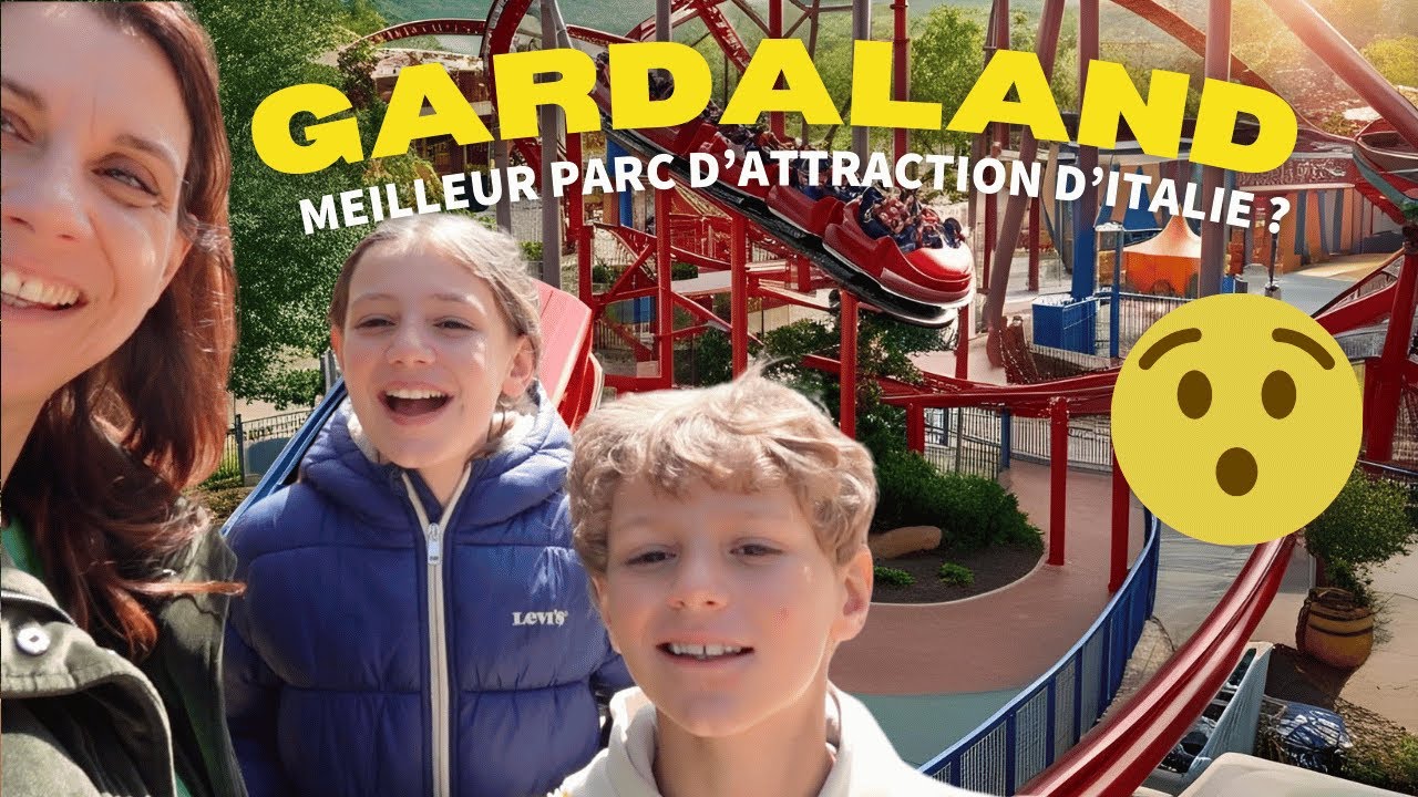 GARDALAND, on découvre un parc incroyable en Italie (et Gus fait son 1er roller coaster) !!!