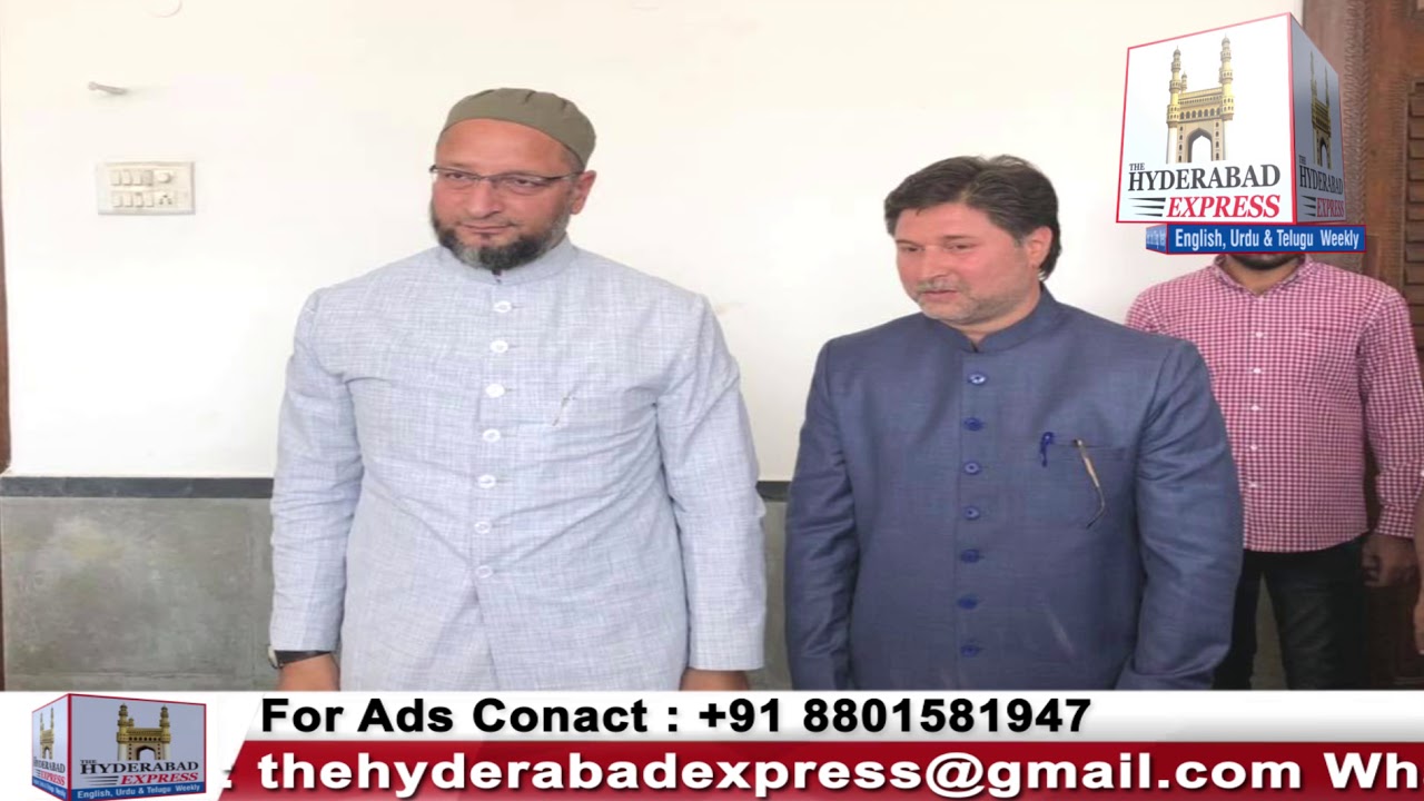 AIMIM MLC Candidate Mirza Riyaz Ul Hasan Effendi File A Nomination Papers For MLC Post