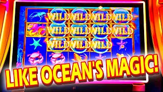 IM SO GOOD AT THIS GAME!!! * THIS SLOT IS LIKE OCEANS MAGIC!!! - New Las Vegas Casino Slots Machine screenshot 5