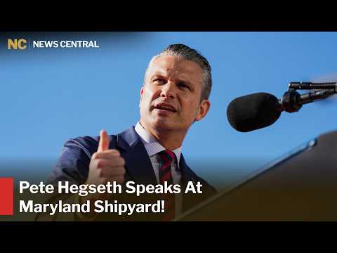 FULL: US Defense Secretary Pete Hegseth Speaks At Sparrows Point Shipyard In Maryland | AC1Z
