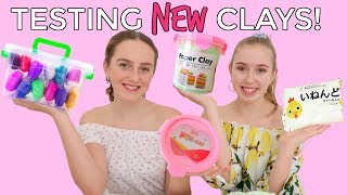 TESTING NEW CLAY FOR MAKING BUTTER SLIME 2018! - Paper Clays - Millie & Chloe