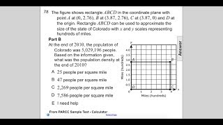 Geometry Area of Figures PARCC Sample Qs Q78