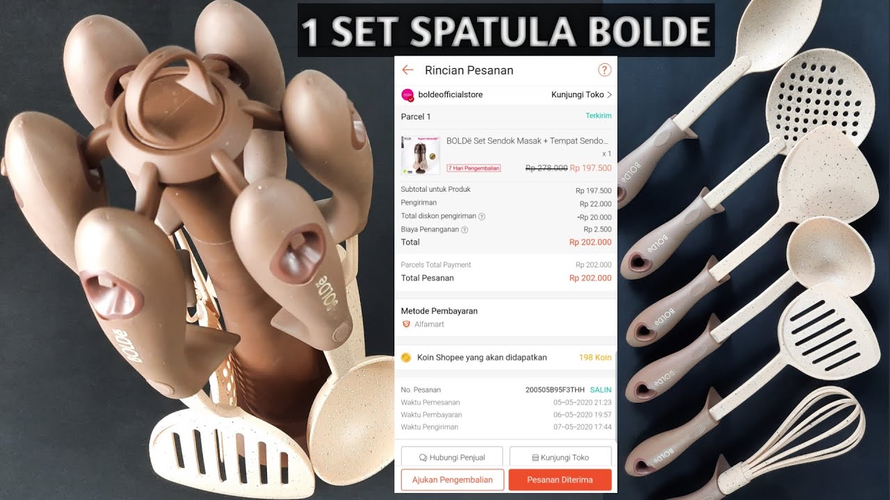 Review Lengkap Alat  Masak  1  Set  Spatula Bolde Harga  Murah 