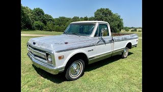 Grandpa's old truck 1969 Chevrolet C10 Pickup (walk-around video) TEXAS CLASSIC CAR GUY