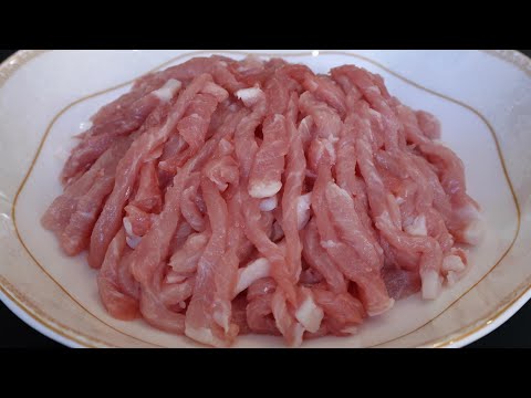 炒瘦肉有人放蛋清,有人放淀粉,都不对!教你一招,瘦肉嫩滑,吃起来不腥也不柴 Super Easy Tips for Stir-Frying Lean Meat! 炒瘦肉 烹饪技巧 美食分享