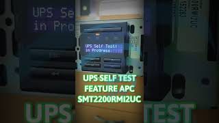APC UPS Self Test SMT2200RMI2UC #shorts #howto