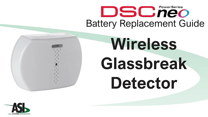 DSC NEO Wireless Glassbreak Detector Battery Change