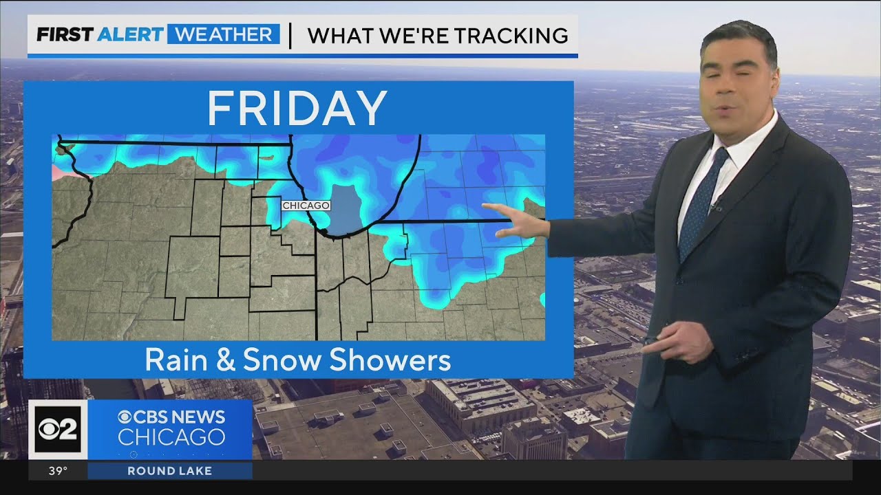 Rain and snow showers coming Friday - YouTube