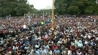 Argentina fans gather in Buenos Aires as they face France in the last 16 - live!