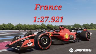 F1 23 프랑스 폴 리카르 서킷 (France Circuit Paul Ricard) 타임 트라이얼 Hot Lap (1:27.921) + Setup #F123 #F1Game