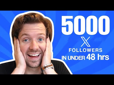 How we got 5000 X (Twitter) Followers in less than 48 HOURS ORGANICALLY....