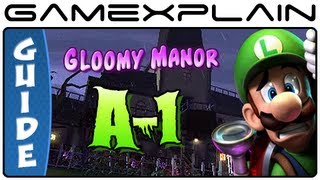 Luigis Mansion 2 Dark Moon Gloomy Manor A-1 Gems, Boo & Puzzle Guide & Walkthrough