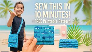 Celebrity Sew a Fabric Card Wallet FAST & EASY! Beginner Sewing Project (Kids or Adults) + FREE Sewing Pattern Profile