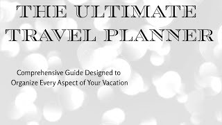 Stop Stressing, Start Packing Your Ultimate Travel Planner Is Here.