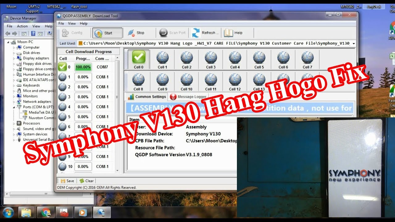 HowTo Flash Symphony V130 Hang Hogo Fix Care Firmware