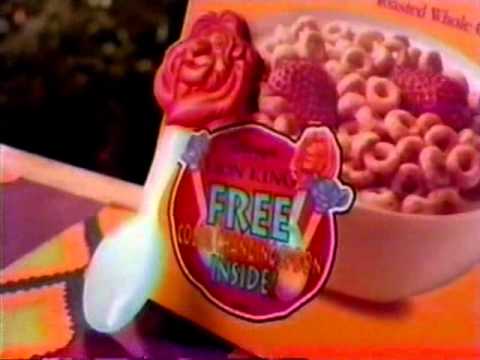 1994 General Mills Cheerios Commercial With The Lion King Spoons Promo