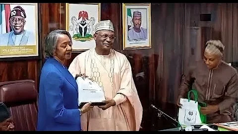 BREAKING: INEC Chairman Mahmood Yakubu Steps Down Hands Over To Acting Chair, May Agbamuche-Mbu