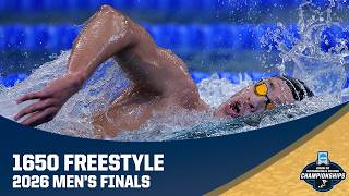 NCAA record in men's 1650 freestyle: 2026 NCAA swimming championships
