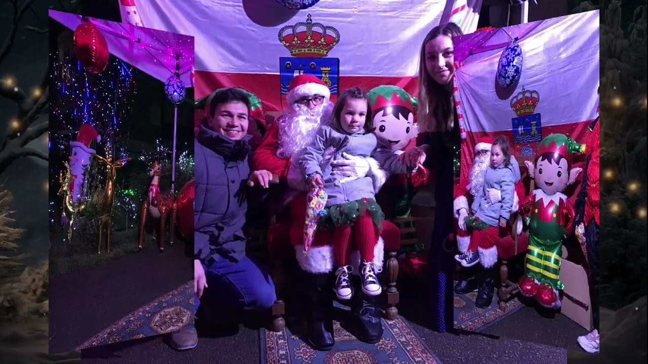 Papá Noel visitó esta pasada Noche Buena el municipio de Selaya, en los Valles Pasiegos.