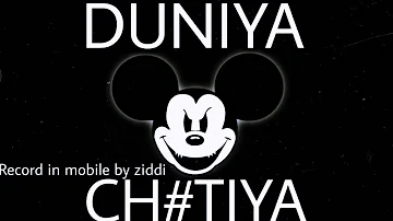 DUNIYA CHUTIYA HINDI RAP SONG BY ZIDDI | LATEST HINDI RAP SONG | DRILL SONG ZIDDI