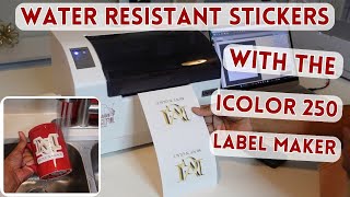 How To Make Water Resistant Stickers with the IColor 250 Label Maker! | Amazing Desktop Cutter! screenshot 5