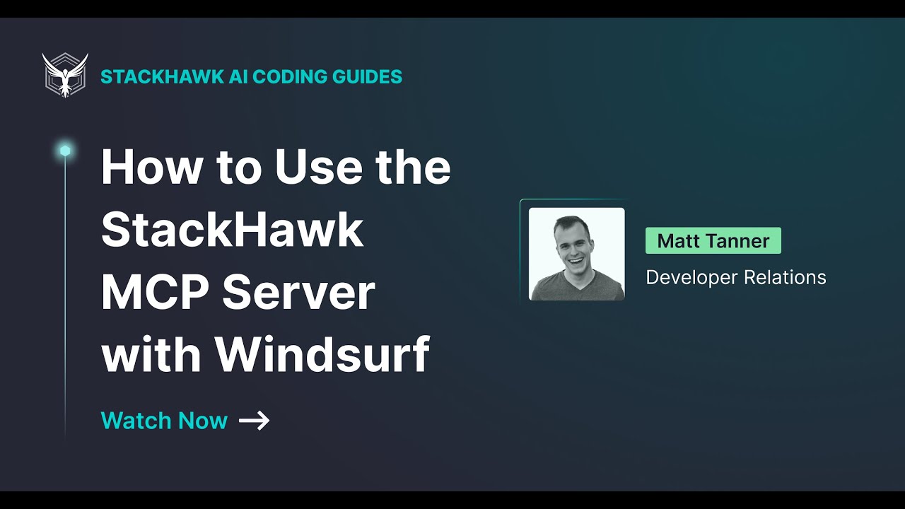 How to Use the StackHawk MCP Server with Windsurf - YouTube