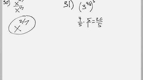 Math 119 : 8.3 #30, #31 (Intermediate Algebra Tutorial : Simplifying Rational Exponents)