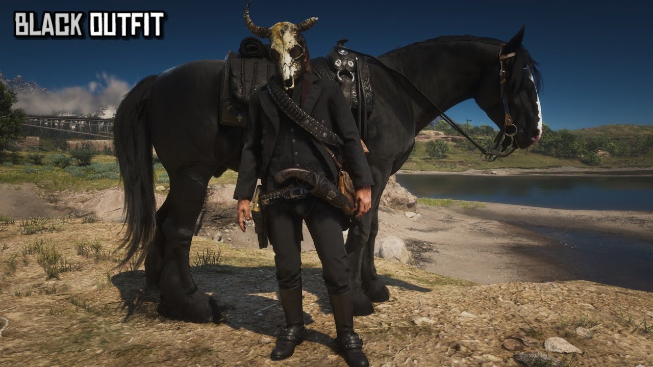 The Legendary All Black Outfit for Arthur | Red Dead Redemption 2 - YouTube