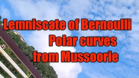 tracing of polar curves/lemniscate of Bernoulli maths BSC/MSC/IIT jam/csir net at Mussoorie Dehradun