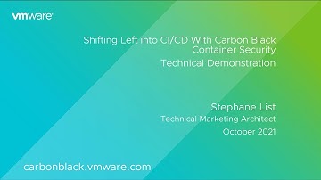 Shifting Left into CI/CD With Carbon Black Cloud Container Security